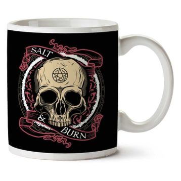 Supernatural Salt And Burn Skull Baskılı Kupa