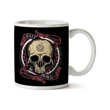 Supernatural Salt And Burn Skull Baskılı Kupa