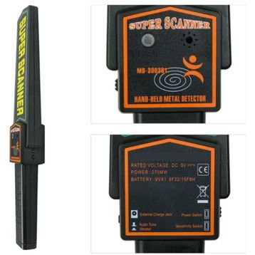 SuperScanner MD-3003B1 El Tipi Metal Üst Arama Dedektörü