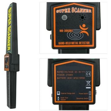 SuperScanner MD-3003B1 El Tipi Metal Üst Arama Dedektörü