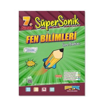 Süpersonik Yayınları - 7. Sınıf Süpersonik Fen Bilimleri Soru Bankası