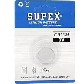 Supex CR2325 3 V Lityum Tekli Paket Pil
