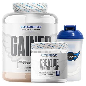 supplementler Gainer 3000 gr + Creatine 500 gr Kombinasyonu