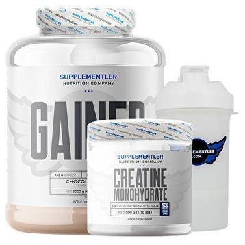 supplementler Gainer 3000 gr + Creatine 500 gr Kombinasyonu