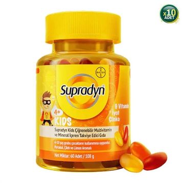 Supradyn Kids Multivitamin Mineral 10x60 Çiğnenebilir Tablet
