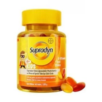 Supradyn Kids Multivitamin Multimineral 60 Çiğnenebilir Tablet