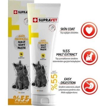 Supravet 30 gr Anti Hairball Kediler için Malt Macun