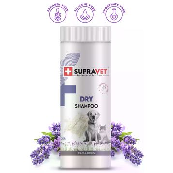 Supravet Dry Shampoo Lavanta Ozlu Kedi Ve Kopek Toz Sampuan 150 Ml