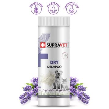 Supravet Dry Shampoo Lavanta Ozlu Kedi Ve Kopek Toz Sampuan 150 Ml