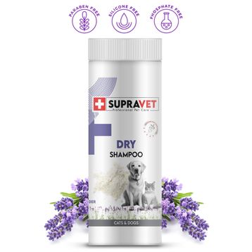 Supravet Dry Shampoo Lavanta Ozlu Kedi Ve Kopek Toz Sampuan 150 Ml