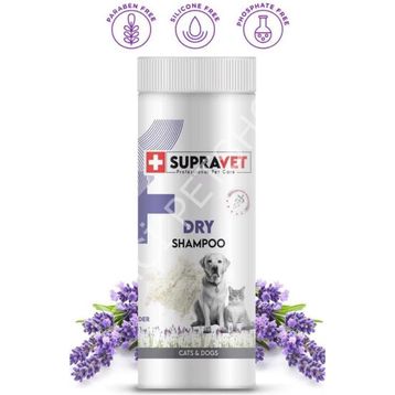 Supravet Dry Shampoo Lavanta Ozlu Kedi Ve Kopek Toz Sampuan 150 Ml