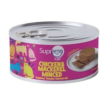 Supreme 85 gr Tavuk Etli Ve Uskumru Kıyılmış Kedi Yaş Maması