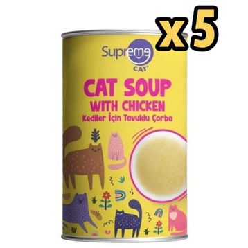 Supreme Cat 5x135 ML Tavuklu Kedi Çorbası