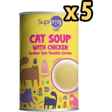 Supreme Cat 5x135 ML Tavuklu Kedi Çorbası