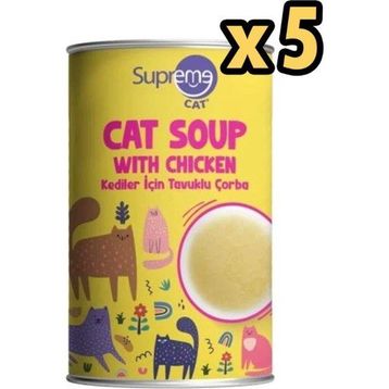 Supreme Cat 5x135 ML Tavuklu Kedi Çorbası
