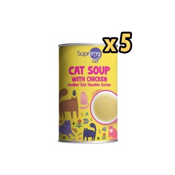 Supreme Cat 5x135 ML Tavuklu Kedi Çorbası