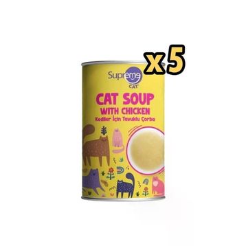 Supreme Cat 5x135 ML Tavuklu Kedi Çorbası