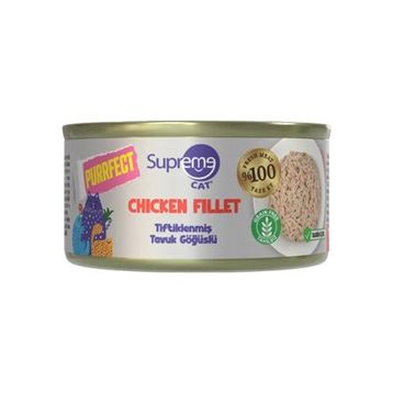 Supreme Cat Purrfect Tiftiklenmiş Tavuk Göğüslü 70 gr Yetişkin Kedi Konservesi