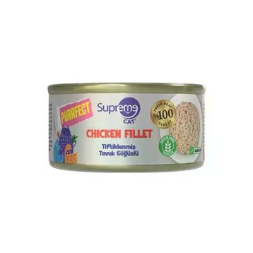 Supreme Cat Purrfect Tiftiklenmiş Tavuk Göğüslü 70 gr Yetişkin Kedi Konservesi