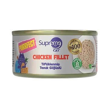 Supreme Cat Tiftiklenmiş Tavuk Göğüslü Yetişkin 70 gr Konserve Kedi Maması