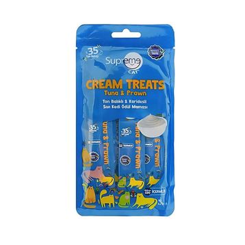 Supreme Cat Ton Balıklı Ve Karidesli 4x14 gr Krema Kedi Ödülü