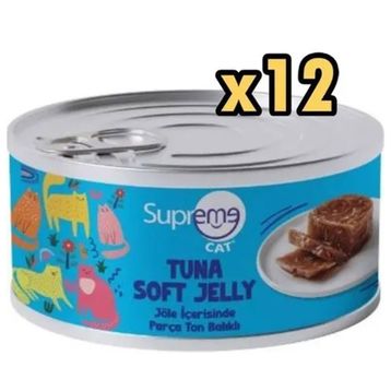 Supreme Cat Ton Balıklı Yaş 12x85 gr Kedi Mama