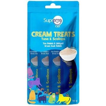 Supreme Crema Ton ve Karidesli 4x14 gr Ek Besin ve Kedi Ödülü