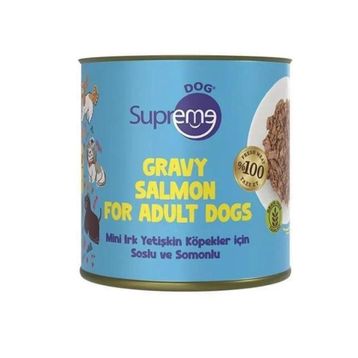 Supreme Soslu ve Somonlu Mini Irk 200 gr Köpek Konservesi