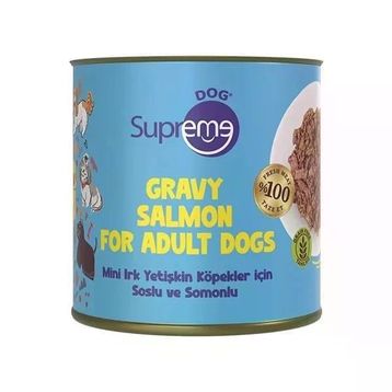 Supreme Soslu ve Somonlu Mini Irk 200 gr Köpek Konservesi