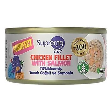 Supreme Tiftiklenmiş Tavuk Göğüsü Ve Somonlu 70 gr Kedi Maması