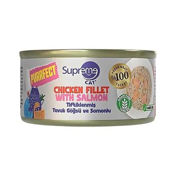 Supreme Tiftiklenmiş Tavuk Göğüsü Ve Somonlu 70 gr Kedi Maması