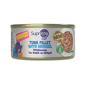 Supreme Tiftiklenmiş Ton Balıklı ve Midyeli 70 gr Kedi Maması