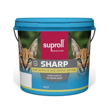 Suproll Sharp Siyah 020 15 lt Saf Akrilik Dış Cephe Boyası