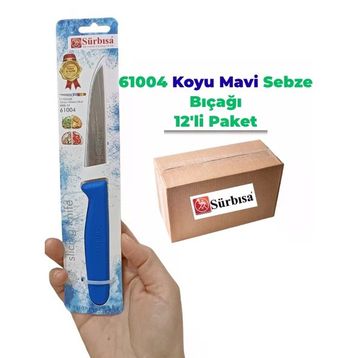 Sürbısa 61004 12 Adet Koyu Mavi Sebze Bıçağı
