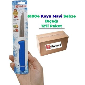 Sürbısa 61004 12 Adet Koyu Mavi Sebze Bıçağı