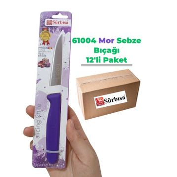 Sürbisa 61004 12 Adet Mor Sebze Bıçağı