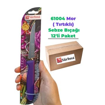Sürbisa 61004 12 Adet Mor Sebze Bıçağı