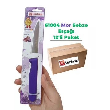 Sürbisa 61004 12 Adet Mor Sebze Bıçağı