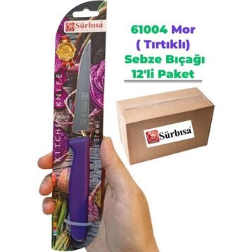 Sürbisa 61004 12 Adet Mor Sebze Bıçağı
