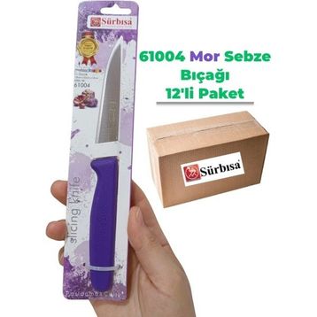 Sürbisa 61004 12 Adet Mor Sebze Bıçağı
