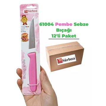 Sürbisa 61004 12 Adet Pembe Sebze Bıçağı