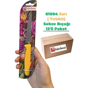 Sürbisa 61004 12 Adet Sarı Sebze Bıçağı