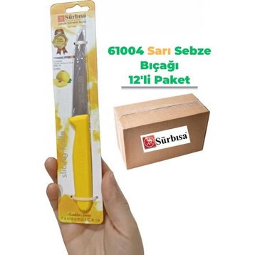 Sürbisa 61004 12 Adet Sarı Sebze Bıçağı