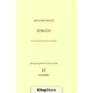 SÜRGÜN - ANTONIO NEGRI