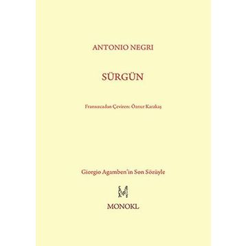 SÜRGÜN - ANTONIO NEGRI