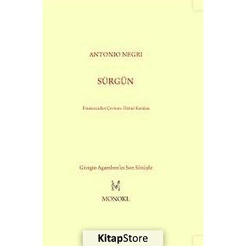SÜRGÜN - ANTONIO NEGRI