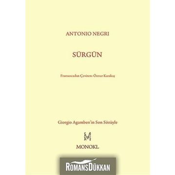 SÜRGÜN - ANTONIO NEGRI