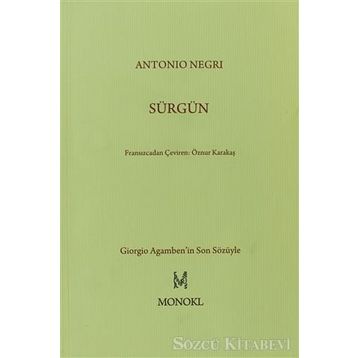 SÜRGÜN - ANTONIO NEGRI