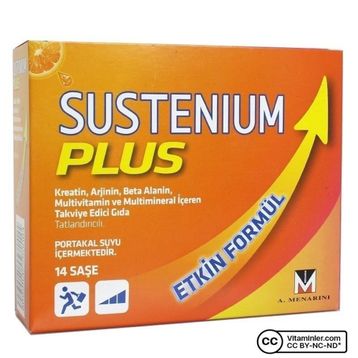 Sustenium Plus Kreatin Arjinin Beta Alanin 2x14 Saşe