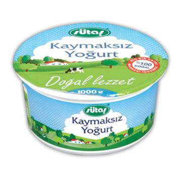 Sütaş 1 kg Kaymaksız Yoğurt